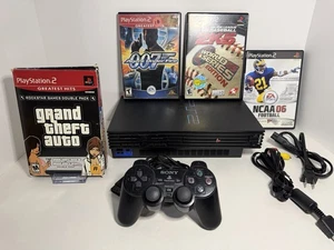 Pacchetto Sony Playstation 2 Fat Console GTA + 5 giochi + controller testato! - Foto 1 di 10