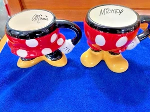 Mickey & Minnie Mugs Disney Parks Bottoms Up Pants Legs Bottom Half - Picture 1 of 5
