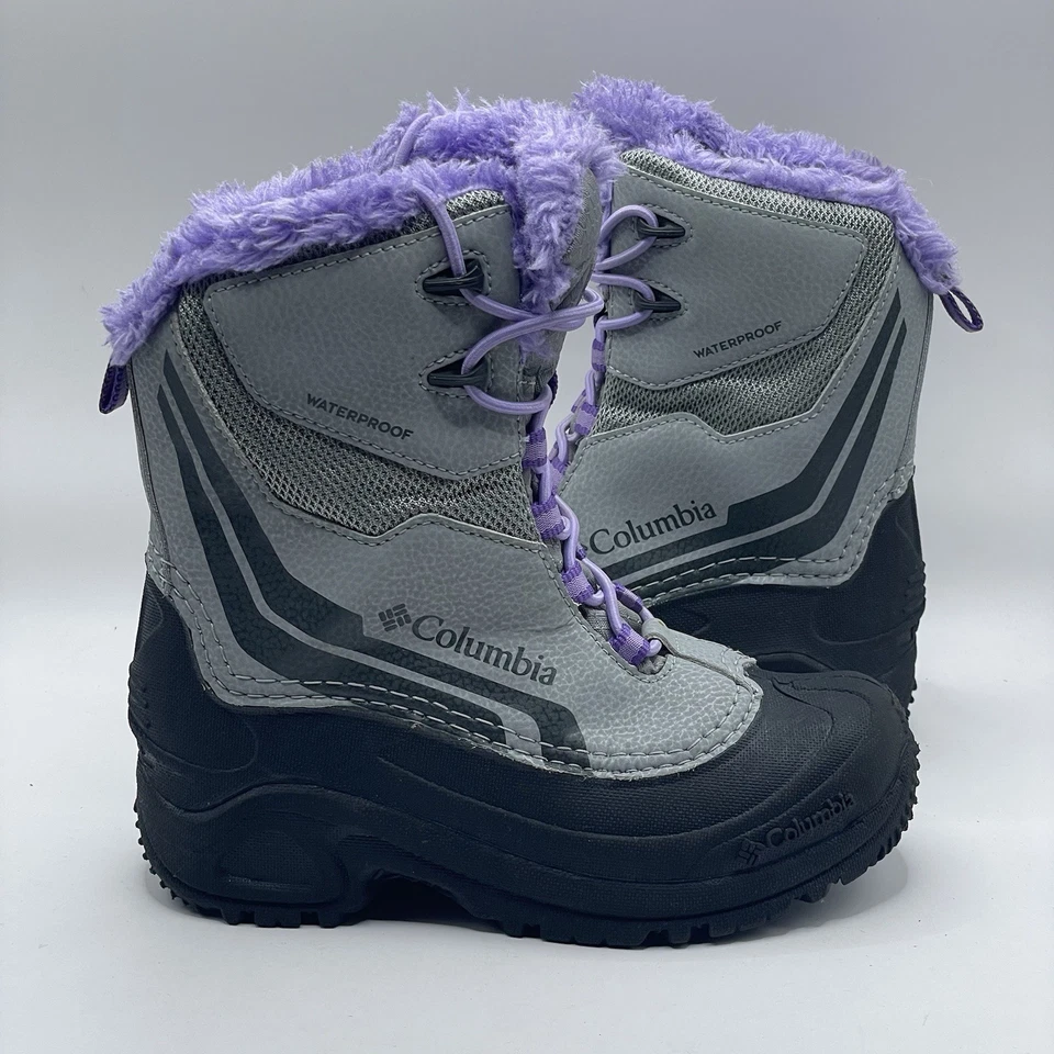 Botas Columbia Bugaboot Plus IV Omni-Heat roxas BY5954-036 meninas jovens tamanho 2 - Imagem 1 de 4