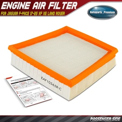Filtro de ar do motor do lado direito para Jaguar F-Pace 2017-2025 XF 17-20 XE Land Rover - Imagem 1 de 4