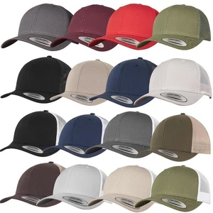 YUPOONG RETRO / CLASSIC TRUCKER CAP Flexfit High Profile Foam Mesh Kappe Mütze - Picture 1 of 280