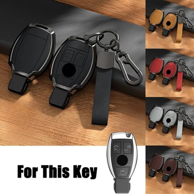 Сплав кожи автомобиля брелок чехол для Benz C350 C400 CLS GLA CLA GLC GLK AMG - Изображение 1 из 4