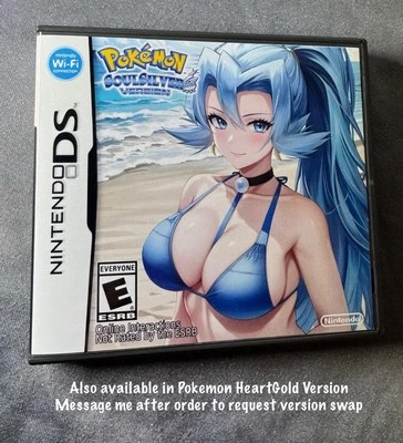 Pokémon SoulSilver Nintendo DS Game Case Custom Cover Art - NO GAME INC - Image 1 of 2