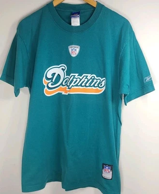 Camiseta Miami Dolphins NFL - Hombre Mediana - Ropa Equipo Reebok - 100% Algodón - Foto 1 de 4