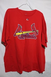 Majestic Herren Large 2XL Hemd Rot Saint Louis Cardinals Unisex - Bild 1 von 4