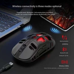 Lenovo wireless mouse Bluetooth high endurance hollow RGB lighting effect - Afbeelding 1 van 11