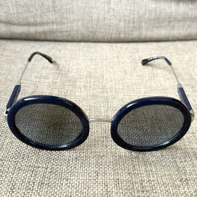 Gafas de sol redondas Emporio Armani para mujer lentes degradadas azul ópalo 51-24-140 NUEVAS Foto 1 de 4