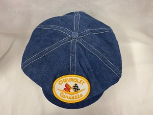 Vintage Denim AD Hatters Cap Mütze Barret USA Made Cool Chevrolet Corvette Patch - Bild 1 von 8