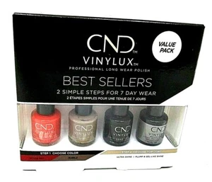 CND Vinylux Nail Polish Womens Professional Long Wear 4 Colors 7 Day Wear NEW - Picture 1 of 5