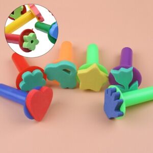 Enhance Creativity with 6 Piece Painting Sponge Stamp Set Perfect for Kids' Art