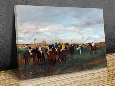 The Races Edgar Degas Lienzo Impresión Arte Enmarcado en Pared o solo impresión Foto 1 de 4