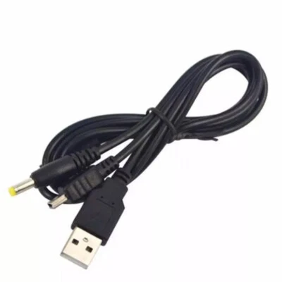 Cabo USB de transferência de dados de carga 2 em 1 para acessórios Sony PSP 1000 2000 3000 - Imagem 1 de 4