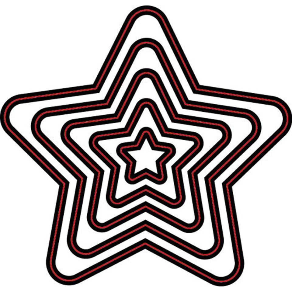 Stars Nesting Dies Darice for Cardmaking,Scrapbooking, etc - image 1 of 1