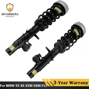 2x Front Shock Absorber Assembly Struts w/VDC Fit BMW X5 X6 X5M X6M F15 F16 F85 - Picture 1 of 5