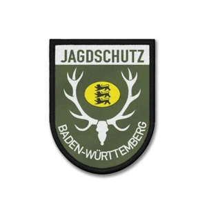 Patch Baden-Württemberg BW Jagdschutz Wappen Löwen Jäger Jagd Wild Wald #43193 - Bild 1 von 1