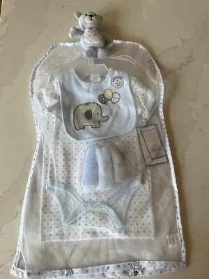 Cutie Pie Bebé Niño Set 3-6 Meses Elefante Tema 9 Piezas Set - Nuevo con Etiquetas Foto 1 de 3