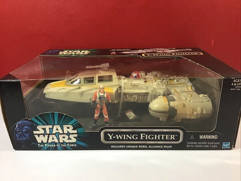 Star Wars Power of the Force Y-Wing Fighter- Target Exclusive 1999- NEW IN BOX Cover