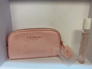Coach EDP 7.5ml/.25oz Travel Spray + Signature Sparkly Pink Pouch (Floral) - Picture 1 of 2