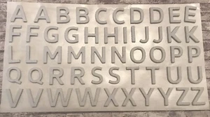 Lettres feutres blanches auto-adhésives 2 ensembles alphabets personnaliser artisanat embellissement - Photo 1 sur 10