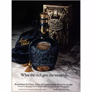 1979 Chivas Royal Salute: Rich Give the Wealthy Vintage Print Ad - Bild 1 von 1