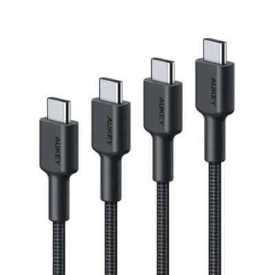 4Pack 1/3/6/10Ft USB to Type-C Cable Fast Charger Charging Cord - Image 1 of 4