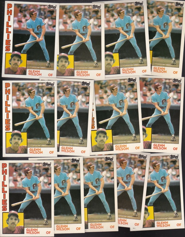 1984 Topps Traded #129T LOT of (13) GLENN WILSON NM/MT Philadelphia PHILLIES OF - Image 1 of 1