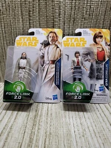 Star Wars Luke Skywalker & Qi'Ra Action Figure Force Link 2.0 Hasbro - Picture 1 of 6