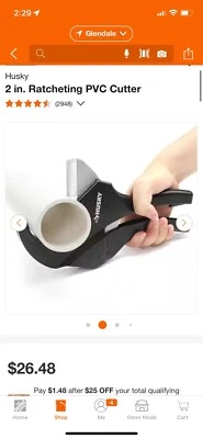 Husky 2 in. Ratcheting PVC Cutter - Image 1 of 4