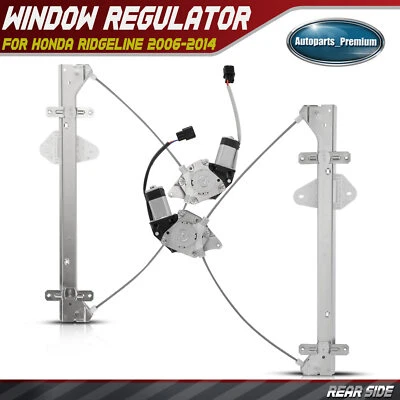 2x Regulador de ventana eléctrica trasera con conjunto de motor para Honda Ridgeline 2006-2014 Foto 1 de 4
