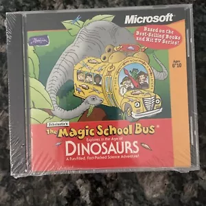 NEW! Microsoft-Scholastic ~ Magic School Bus Explores the Age of Dinosaurs ~ PC - Picture 1 of 7