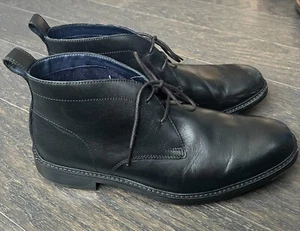 Zapatos Oxford impermeables Cole Haan para hombre 9,5 de cuero negro liso con cordones altos - Imagen 1 de 7
