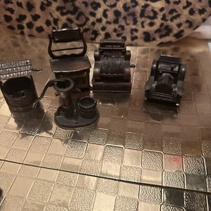 Vintage Mini Furniture Cash Register, Well, dresser , water well - Picture 1 of 10