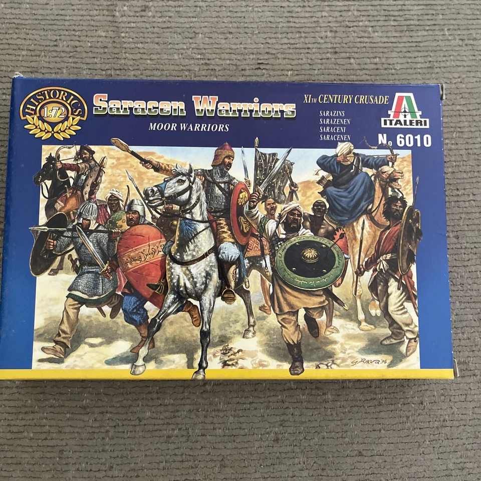 Historics Guerreros Sarracenos Escala 1:72 Figuras Sin Pintar 1995 Italeri Sarazins Foto 1 de 1