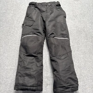 Swiss Tech Snow Pants Youth Unisex Black Size 6-6x Insulated Reinforced Knees - Picture 1 of 10