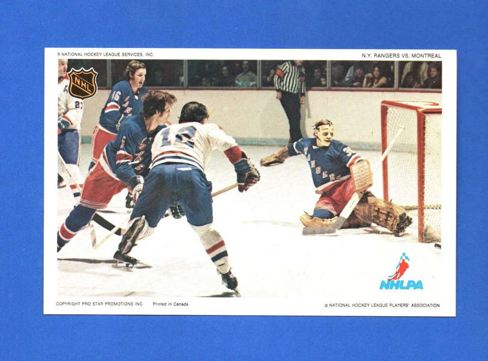 1971-72 1972-73 PRO STAR PROMOTIONS MONTREAL RANGERS COURNOYER VILLEMURE ROLFE + - Image 1 of 1