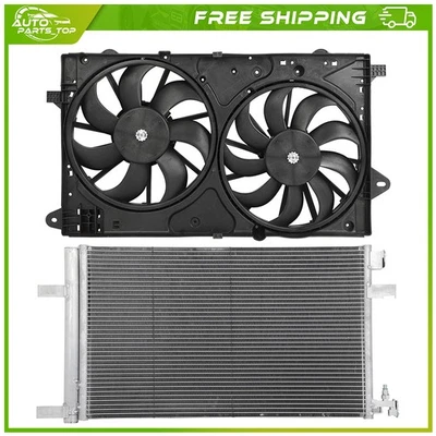 Electric A/C Condenser Cooling Fan Kit For 2014 2015 2016-2019 Chevrolet Impala — 第 1/4 张图片
