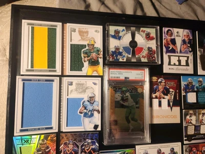 PSA 10 + 24 Multi Patch & Rookie Booklets Football Card Collection. Hits Galore - Image 1 of 4