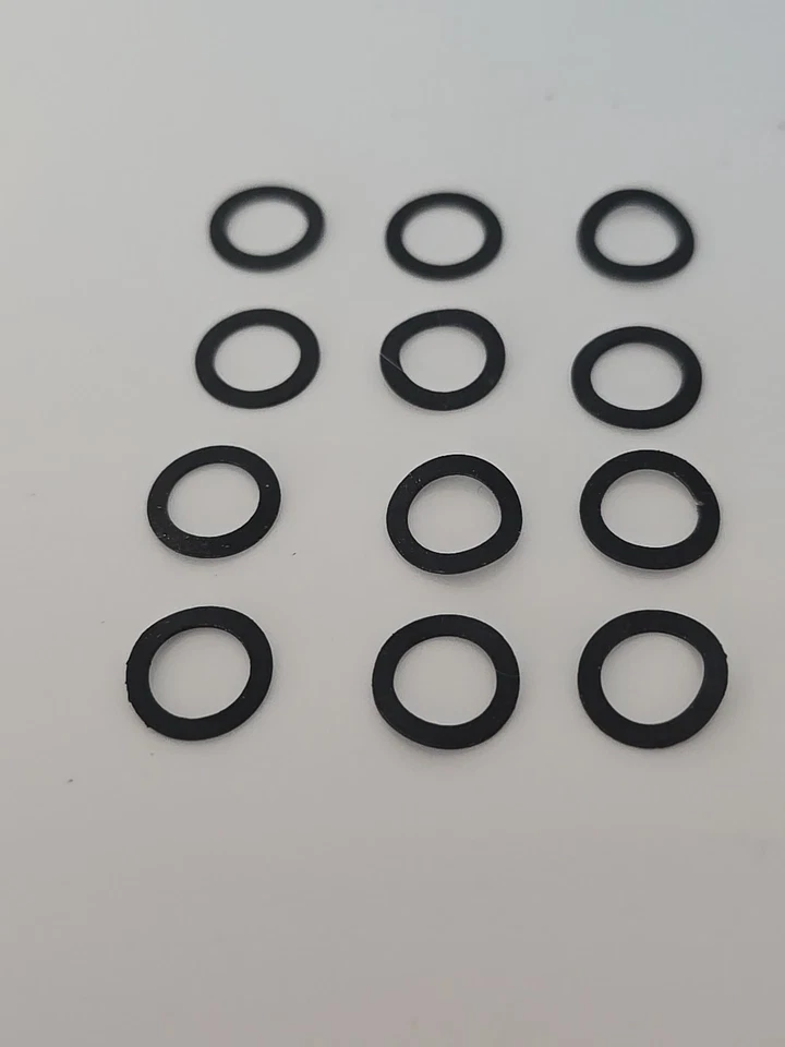 Phonograph Headshell Washers Neoprene 12 Pcs In Package Best ADC quality  - Image 1 of 1