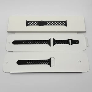 Original Apple Watch Nike Sportarmband SCHWARZ / BLACK 49mm 46mm 45mm 44mm - Bild 1 von 12