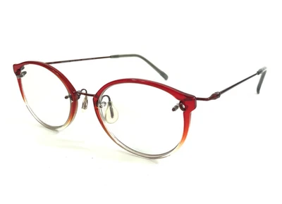 Monturas de gafas Kazuo Kawasaki KOOKI MP-631 rojo fundido borde completo redondo 48-15-140 Foto 1 de 4