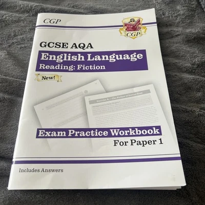 GCSE CGP English Language Workbook AQA Exam Practice Workbook Paper 1 Fiction - Image 1 of 2