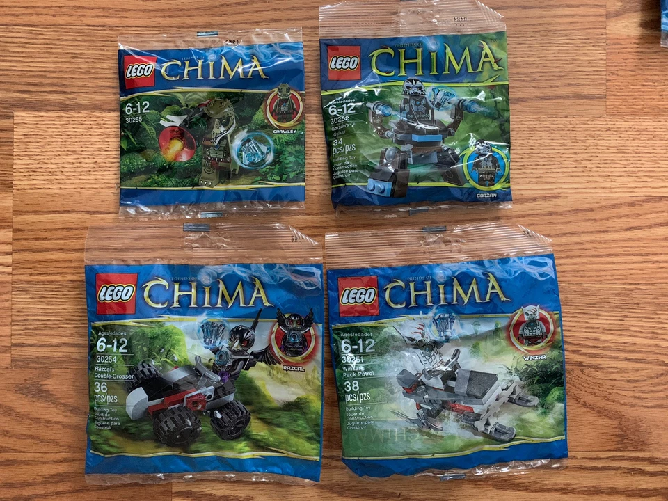 LEGO CHIMA: Gorzan 30262 Crawley 30255 Razcal 30254 Winzar 30251 Polybags - Image 1 of 1