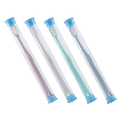  4 Pcs Spazzolino Denti Da Viaggio Portatile Spazzolini Portatili - Immagine 1 di 4