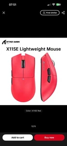 ATTACK SHARK X11SE Wireless Gaming Mouse, 63g Superlight PixArt PAW3311 Sensor - Picture 1 of 1