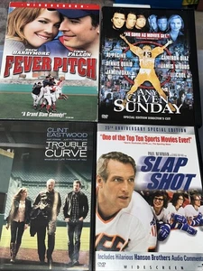 4 Dvd Sports Movies Fever Pitch Any Given Sunday Slap Shot Trouble With The Curv - Bild 1 von 1