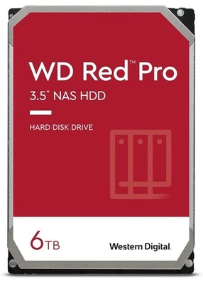 Western Digital Red Pro 6TB 3.5" SATA 7200rpm Internal HDD WD6005FFBX - Image 1 of 2