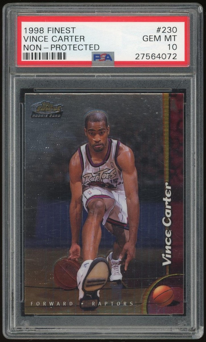 Vince Carter Basketball Grade 10 Rookie Sports Trading Cards