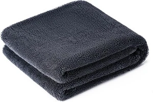 Toalla de secado grande de microfibra para automóvil CADONO, Ultra 36×24 pulgadas*600GSM, gris - Imagen 1 de 8