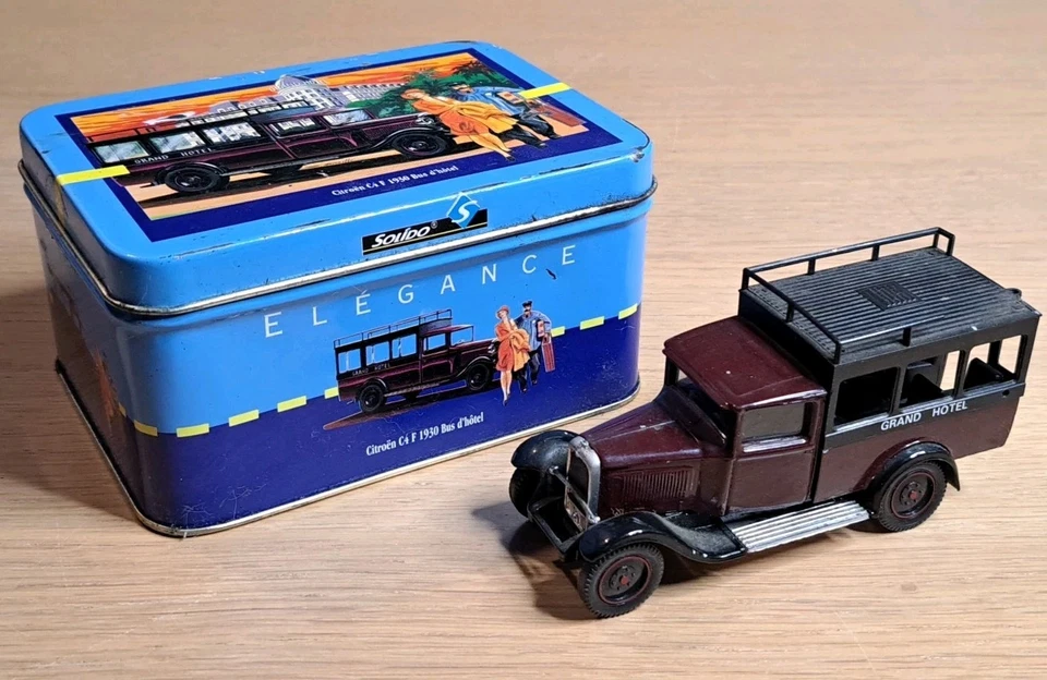 SOLIDO, Citroën C4 F de 1930 Bus d'hôtel côte Normande et Riviera, Ech 1/43 - Photo 1/4