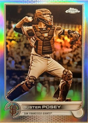 2022 Topps Chrome Buster Posey Sepia Refractor SP San Francisco Giants #95 NM-MT - Image 1 of 2